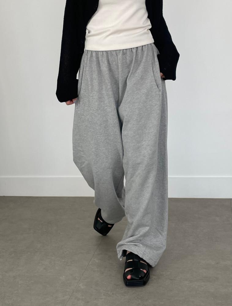 여자 와이드트레이닝팬츠 트레이닝바지 여름 조거 밴딩