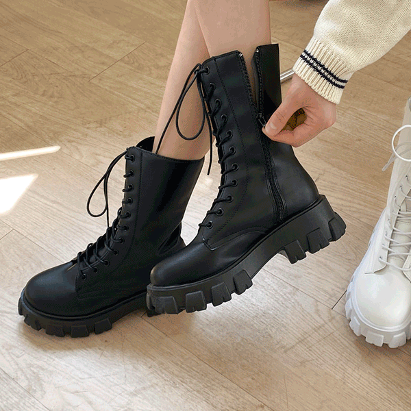[! 260사이즈추가!] 꼬북좌st Long / Middle / short 5.5cm Air 레이스업 숏 & 롱워커 부츠 50%공구