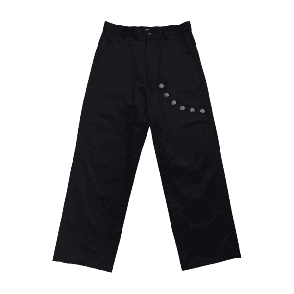 6button pants (black)