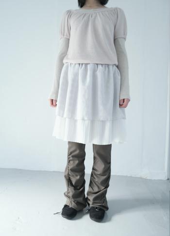 에프터먼데이 double plumpy skirt (2c)