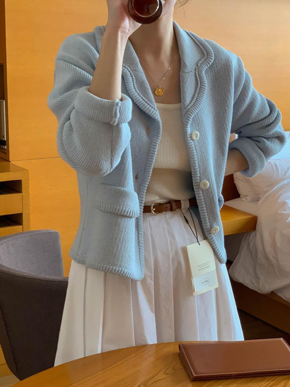 (쿠폰/아이 당일) 슬로우비 셀피 가디건 3컬러 봄 아우터