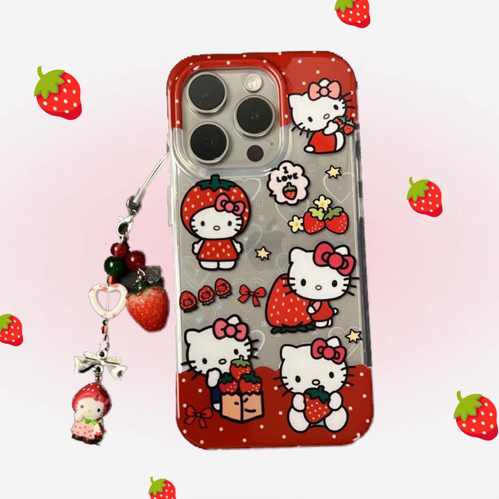 지미하우스 딸기 키티 아이폰 케이스 귀여운 16 16pro 15pro 14