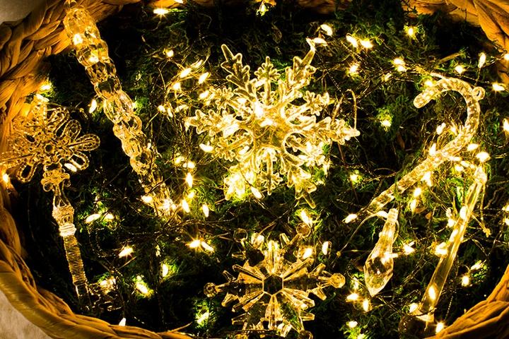 투명 아크릴 오너먼트 크리스마스 트리 장식