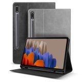 고부기 갤럭시탭 S7/S8 플러스/갤럭시탭 S7 FE S펜 수납 북커버 가죽 케이스