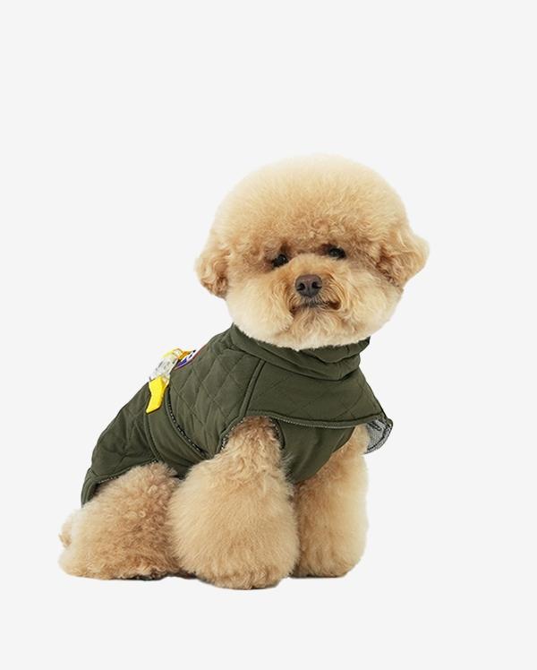 퍼피갤러리 히트 업 초경량 발열패딩 l 카키