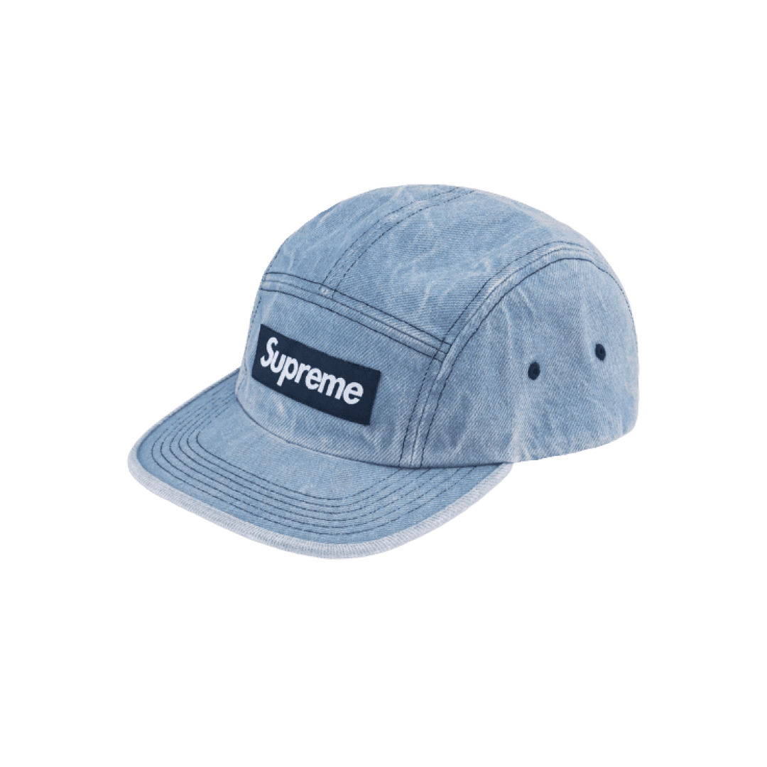 Supreme Washed Chino Twill Camp Cap Denim - 24FW