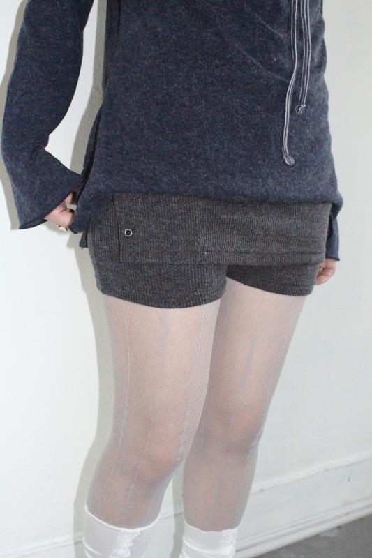 rivet knit shorts (2color)
