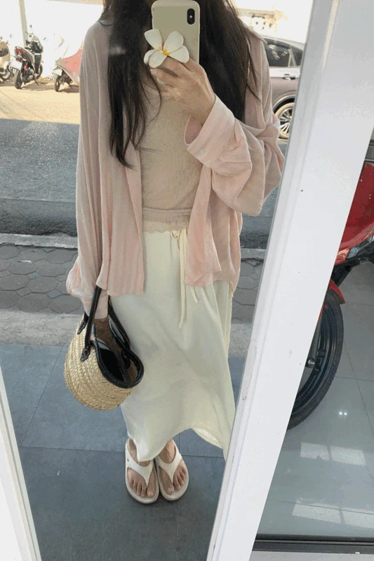 (핑크 당일)aube soft shirt