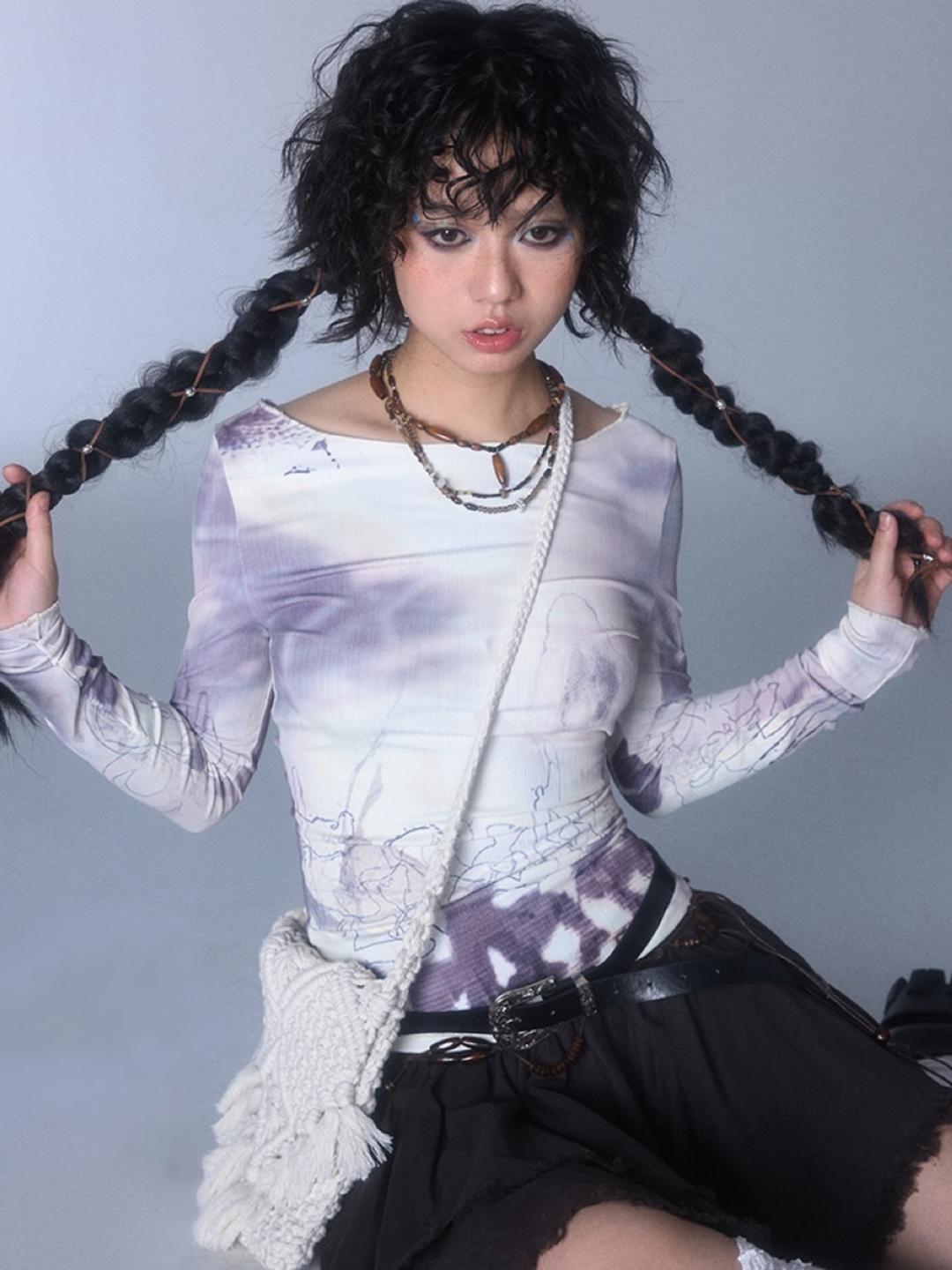 GaronGanut  Print Long Sleeve