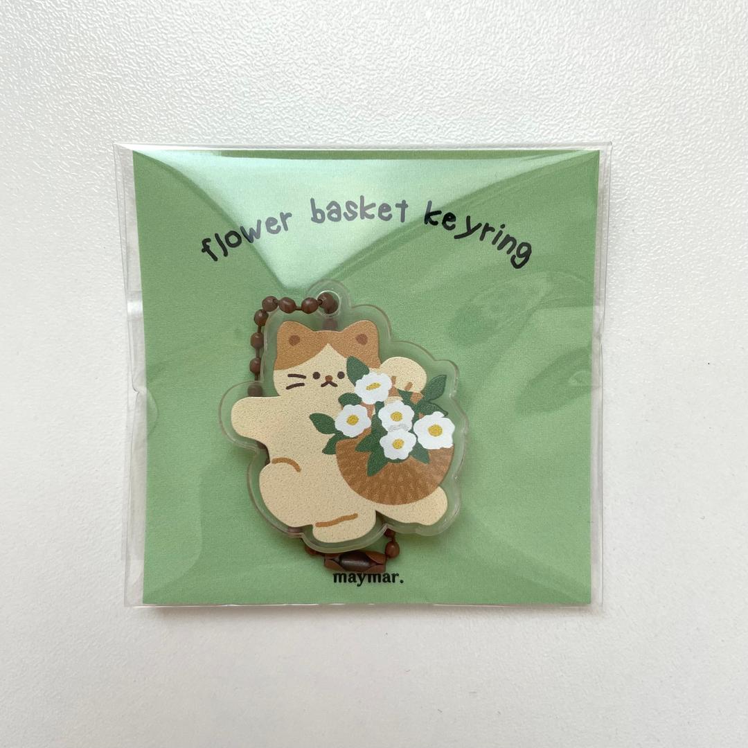 [메이마르] 꽃바구니 아크릴키링