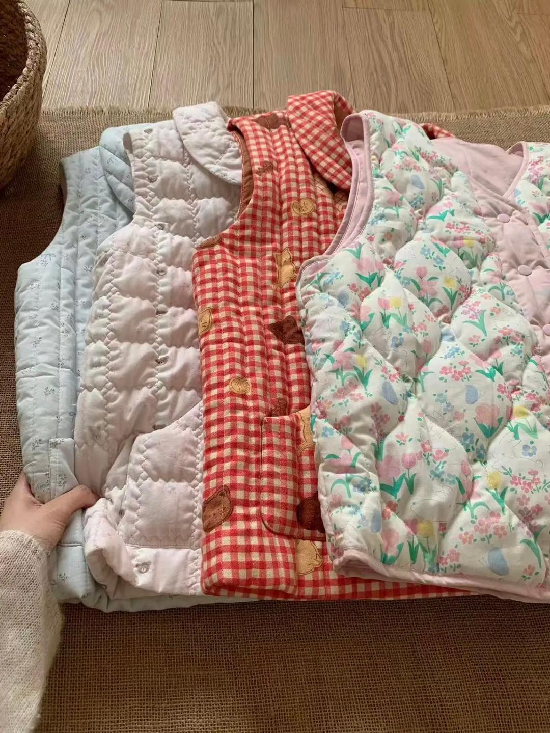 쏠띵즈 몽글 따뜻한 겨울 코튼 누빔 조끼