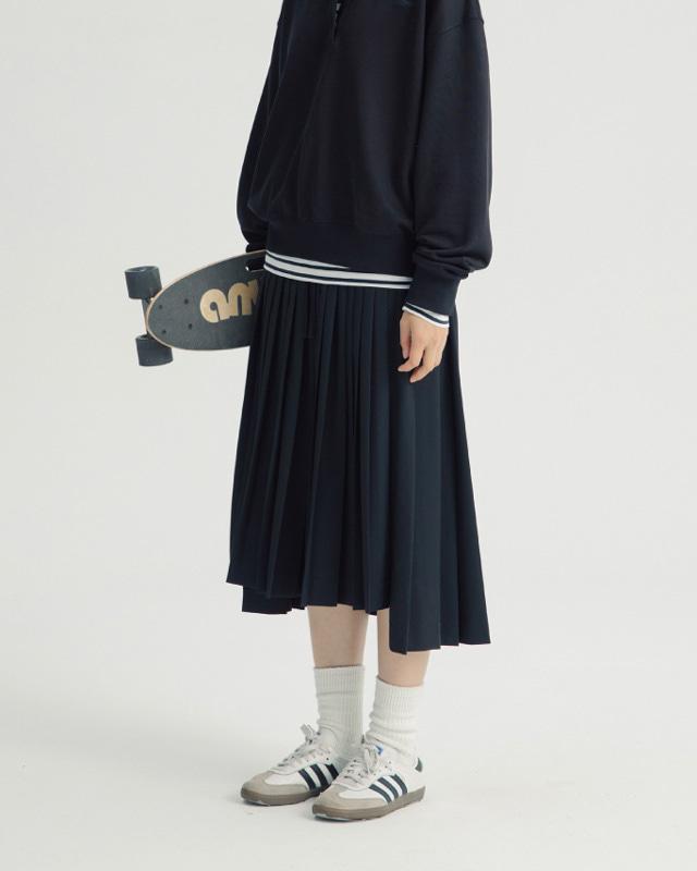 【Miseki SEOUL】Midi wrap skirt Miseki Seoul midi wrap skirt black midi skirt #미세키서울