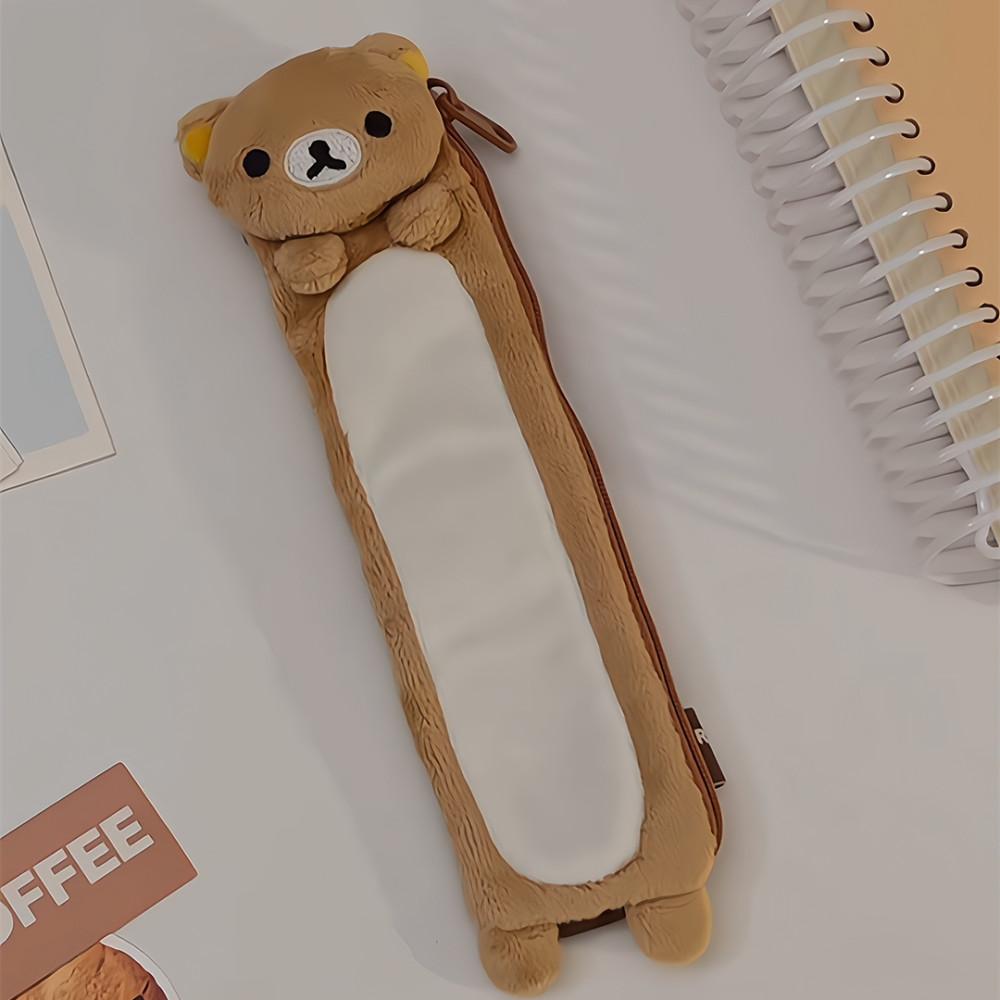 리락쿠마 스트랩 필통 캐릭터 봉제필통 펜 파우치 케이스 초등학생 신학기 문구 스틱 심플
