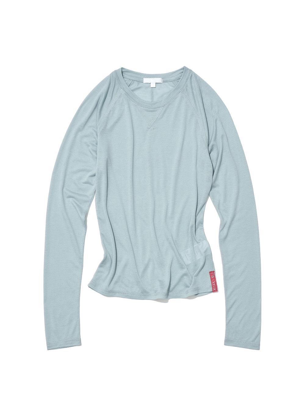 [WOMEN] PWC SHEER RAGLAN STITCH LONG SLEEVE TEE_MINT