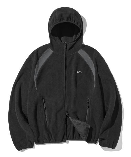 클라우드 플리스 자켓-블랙