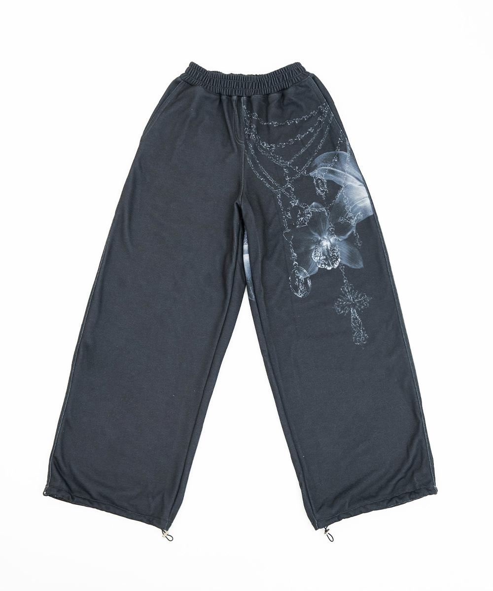 LILY JEWEL SWEAT PANTS [BLACK]