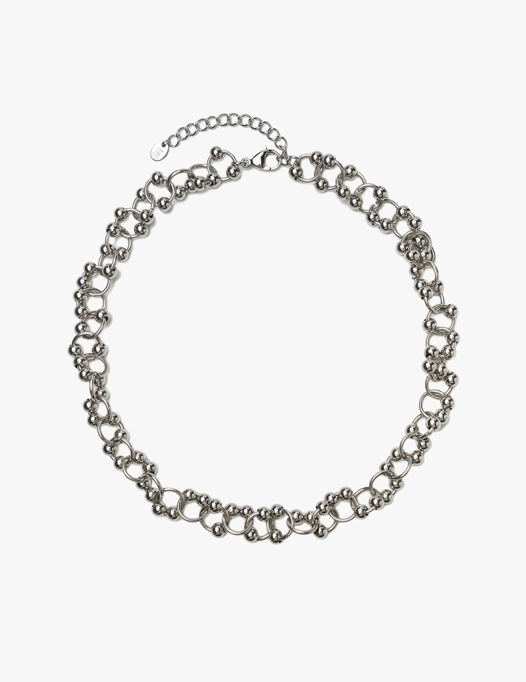 LINKED PIERCING CHAIN NECKLACE