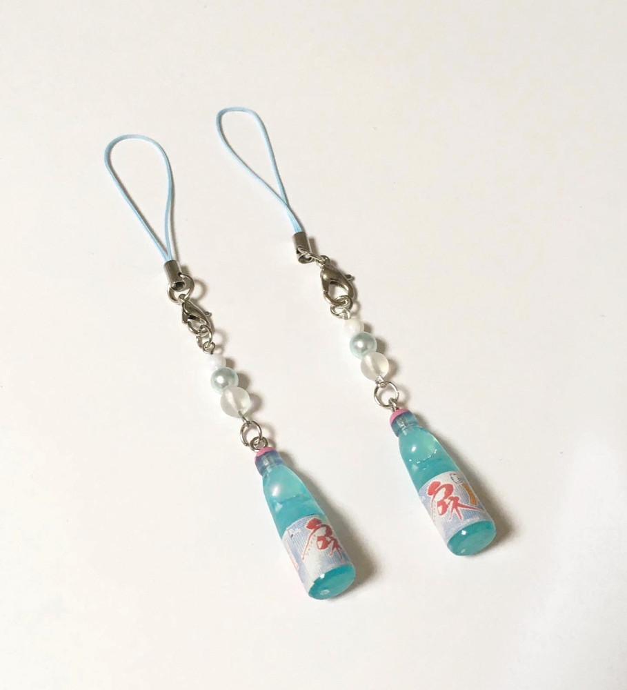 키라키링 블루 소다 키링 Blue soda keyring