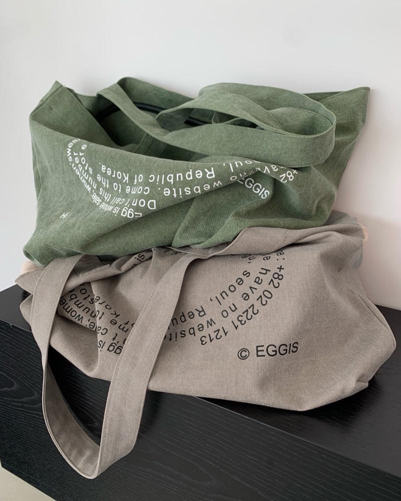 letttering eco bag (3color)