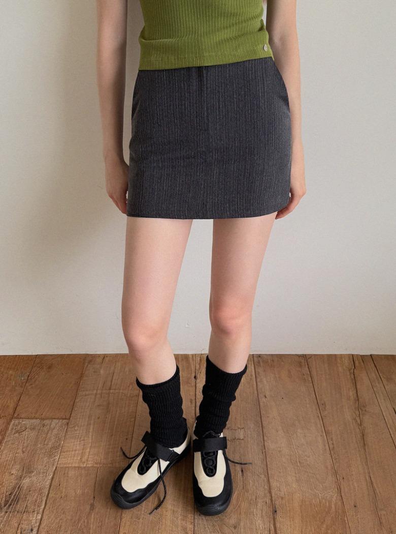 [온라인단독] 아워 스트라이프 미니 스커트 쇼츠