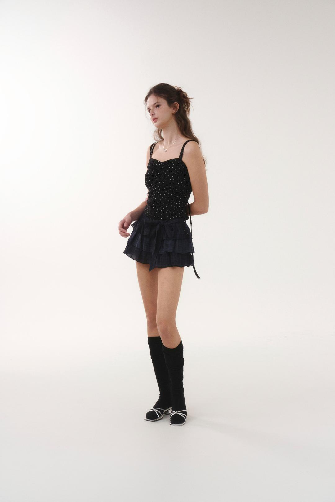 Chérie drape top [Starlit Black] *4/4 예약발송