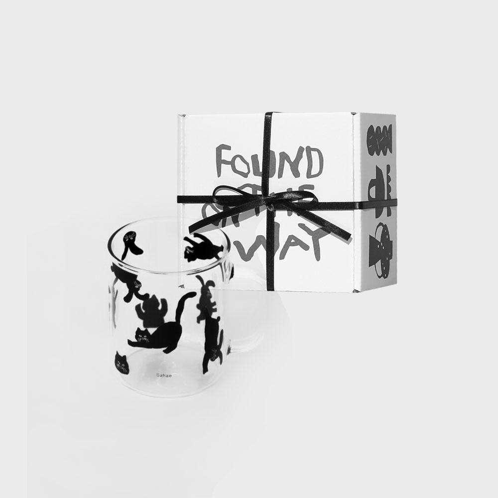 [Gift SET] 토끼/고양이 내열유리컵