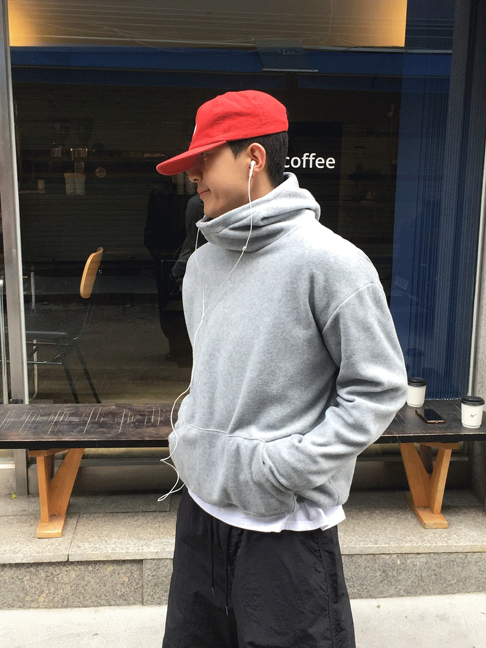 [1+1 기획 / 핸드워머 / 후리스 소재] Oak Handwarmer Hood Fleece