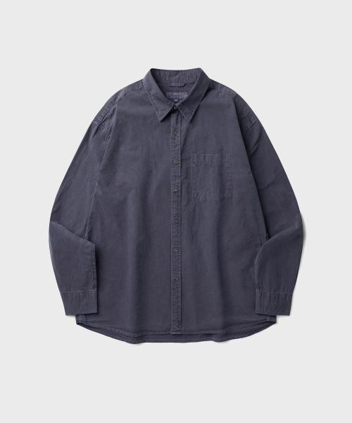 DYED LAUNDRY SHIRT (NAVY)