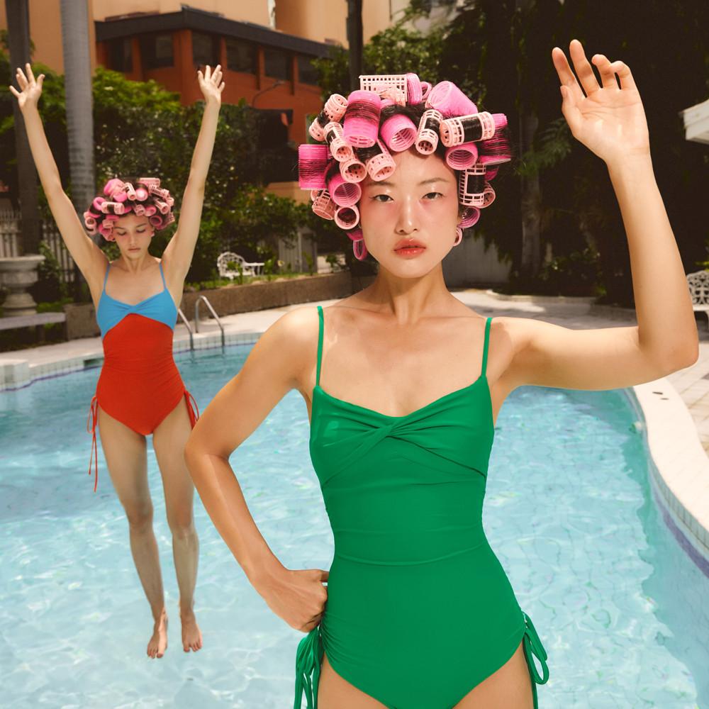 조라 셔링 원피스수영복 스윔웨어 휴양지룩 비치웨어 [에이프릴풀데이] BDSC 비에꼴