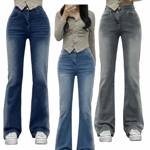 *할인*[스판/빈티지워싱] 스톤워싱 하이웨스트 스판 롱 부츠컷 데님팬츠 청바지 봄데님 여름청바지