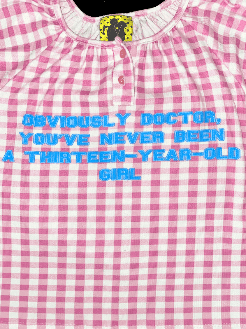 THE VIRGIN SUICIDES GINGHAM TOP