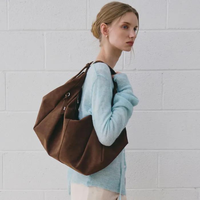 [스웨이드 다크브라운 단독] Rumi hobo bag (8color)