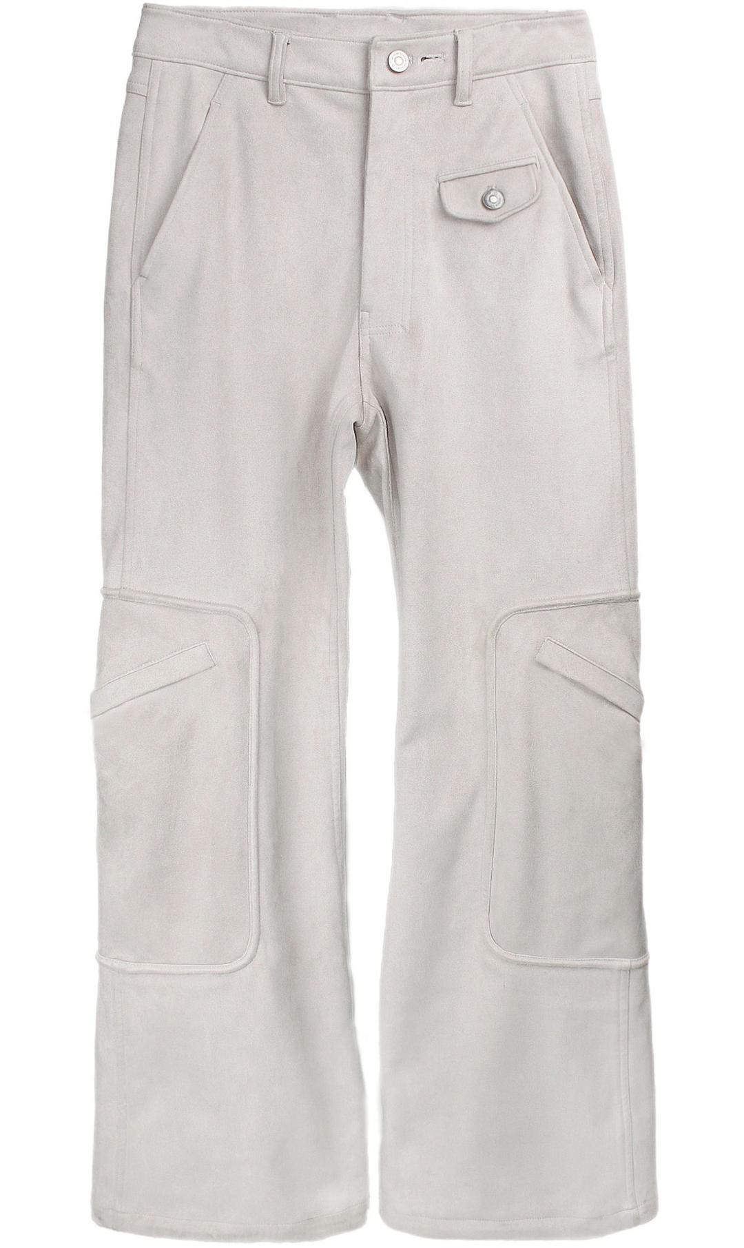 (11월 1일 발송) Suede pants (Ash pink)