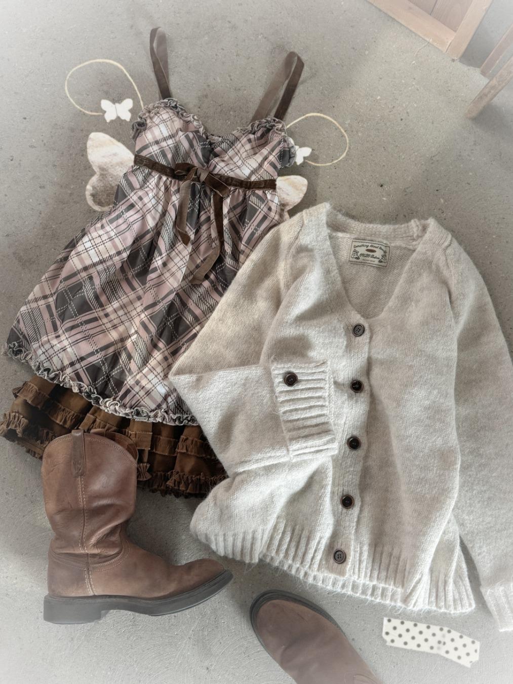 Ivory Cozy Cardigan Y0066