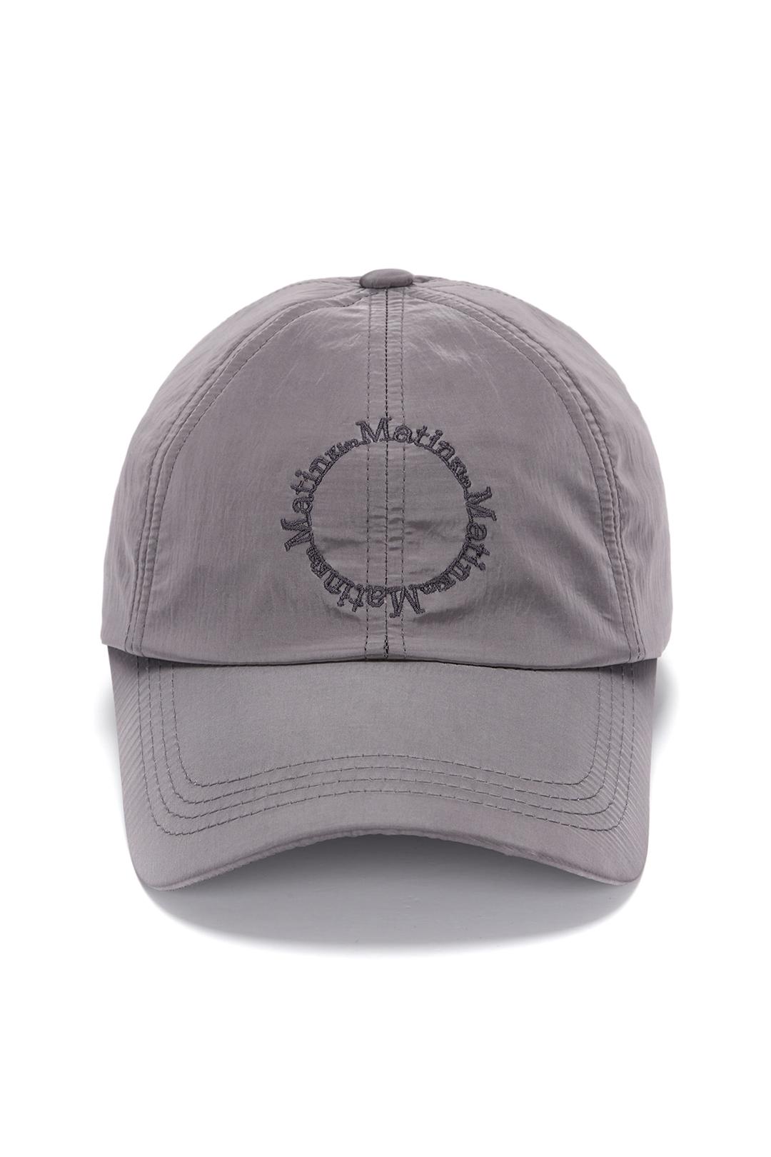 CRISP LOGO BALL CAP IN SILVER