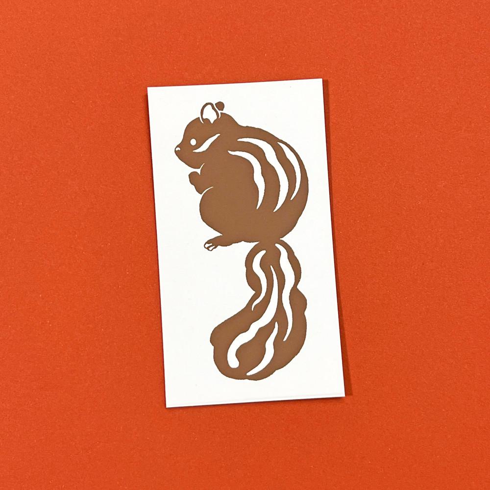 [츄지어바웃] 실크스크린 엽서 - 다람쥐