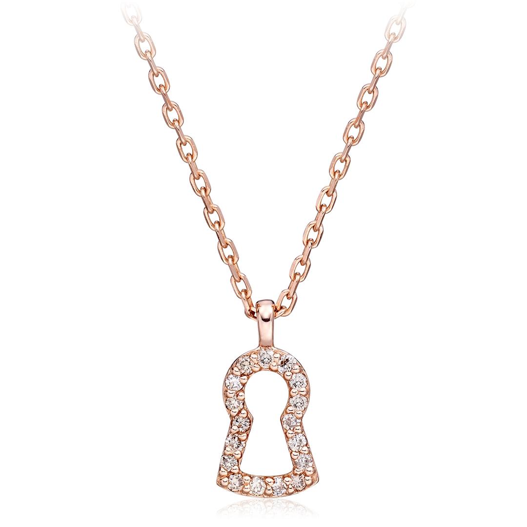 지안프랑코로띠 LOCKEY 14K골드 다이아목걸이 LGDN0121U