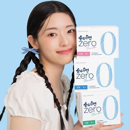 순수한면 제로 생리대 8종 택 1 (라이너/소형/중형/대형/오버나이트/번들)