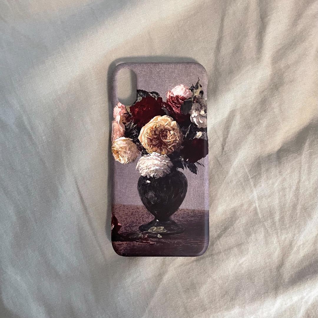 アンリ・ファンタン＝ラトゥール「薔薇」/ Henri Fantin-Latour「Roses」 - iPhone14 Plus