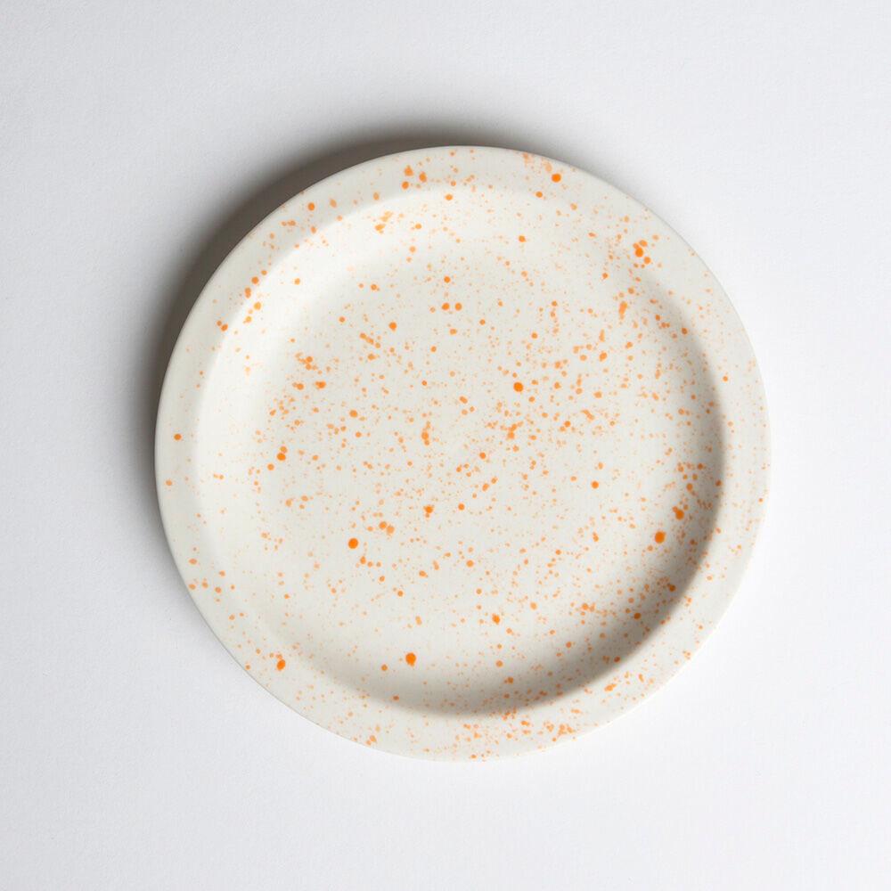 Splatter Dish Matte Orange