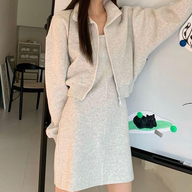 캐주얼핏 집업앤원피스 (set) (S,M)