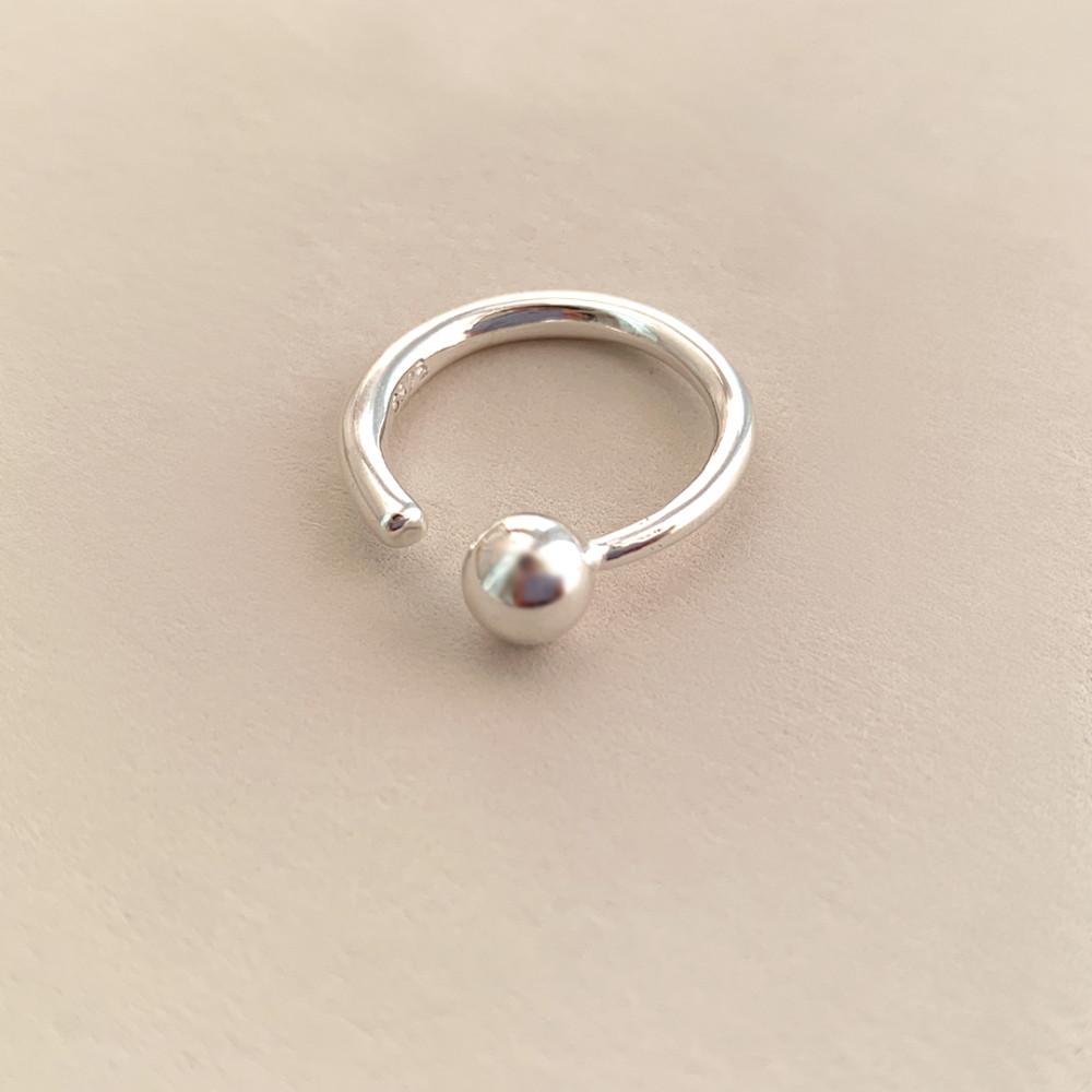 마티크 실버925 볼포인트 실버 오픈링 은반지