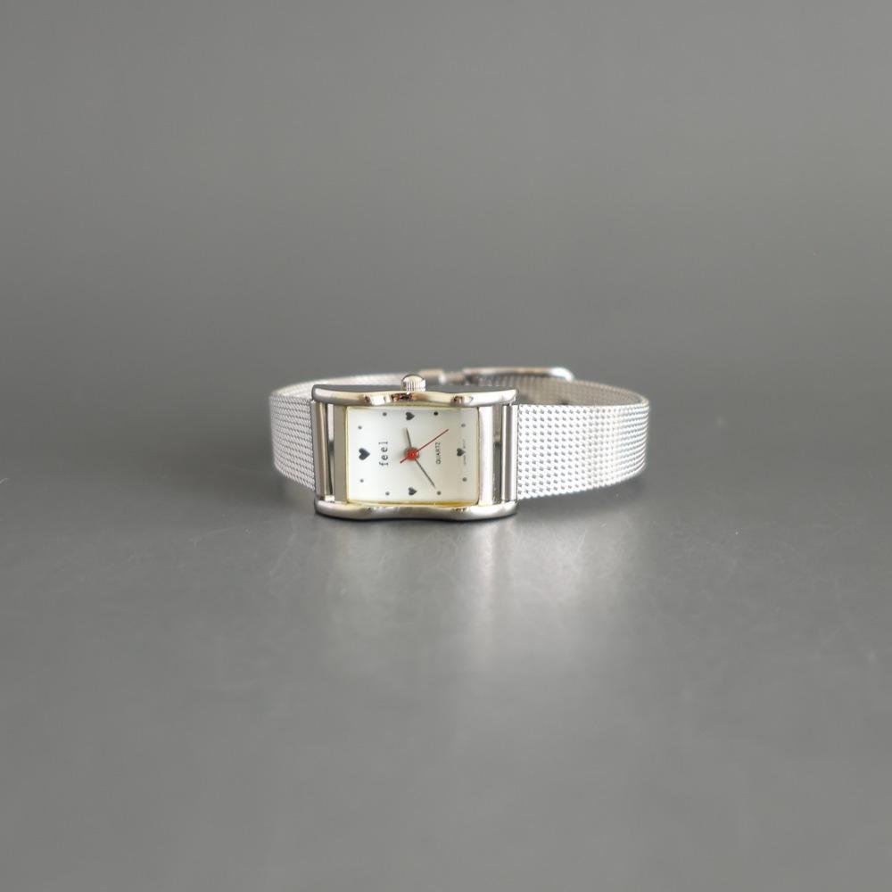 FEEL Square heart metal watch