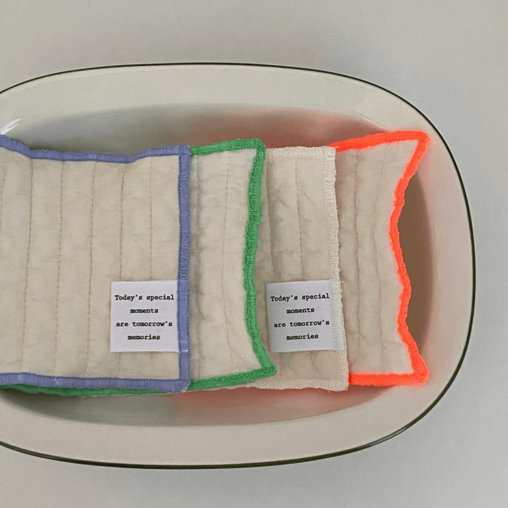 (여름ver.) 코튼 누빔 티코스터 컵받침 컵홀더 팟홀더 홈카페소품