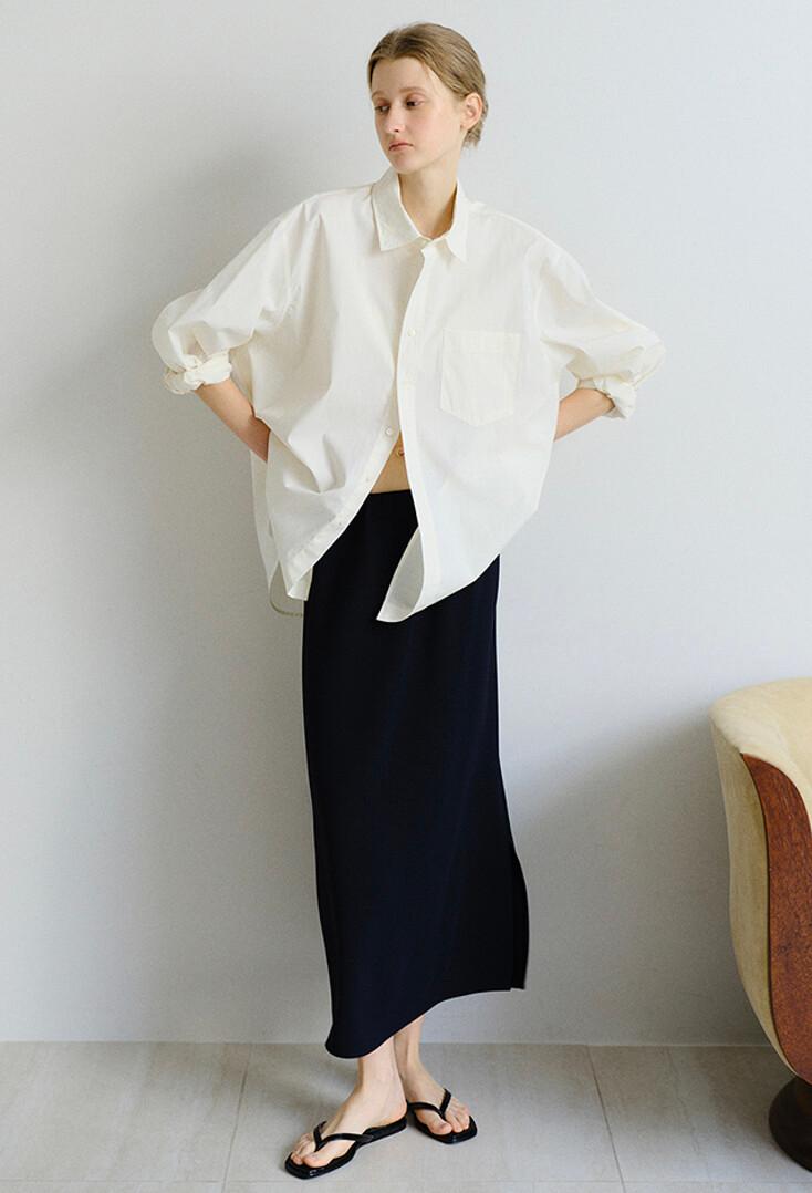 [3차 리오더] BIAS BAND LONG SKIRT_NAVY