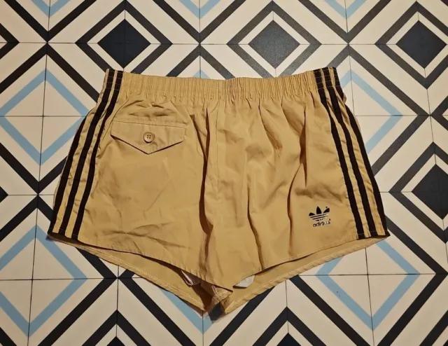 Vintage Adidas Leisurewear Sprinter Sports Shorts Beige S/M • £70.00