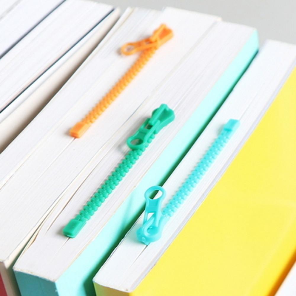 [테이스티드] 지퍼 책갈피 북마크 북클립 독서용품 선물