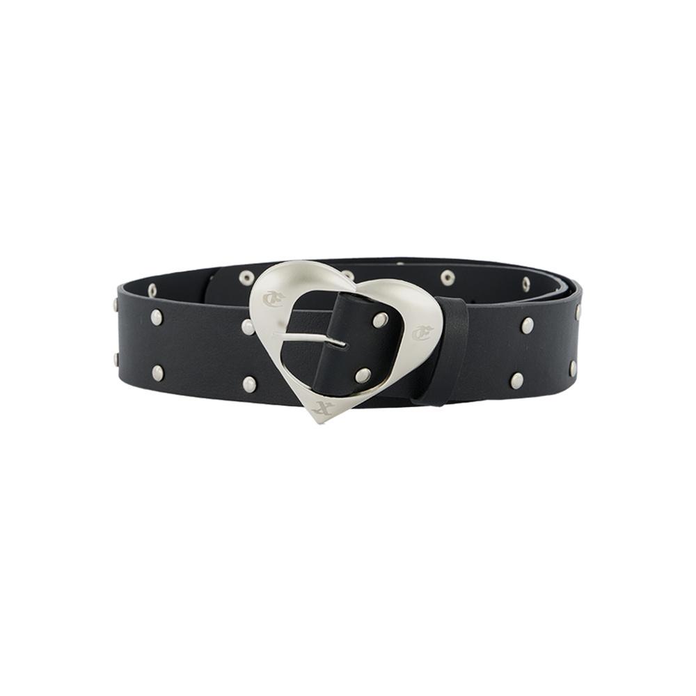 STUDDED HEART BELT BLACK