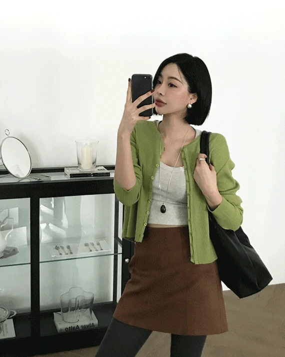 쿠크다스 라운드 가디건(4COLOR)