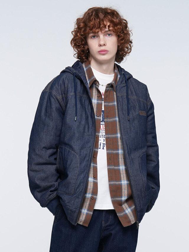 DENIM PADDING JACKET (INDIGO BLUE)